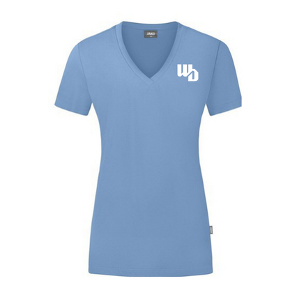 OOWV T-Shirt Damen Blau (C6120D-460, Monogram: Weiß)