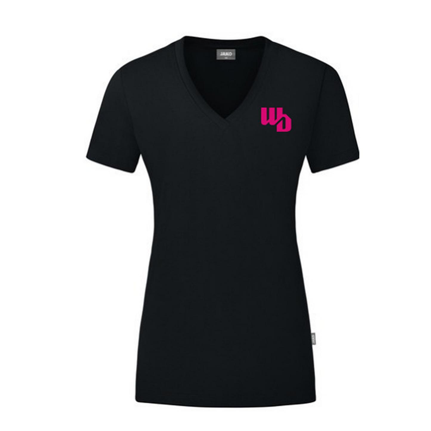 OOWV T-Shirt Damen Schwarz (C6120D-800, Monogram: Pink)