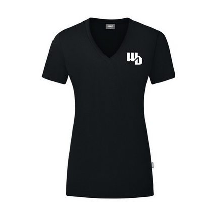 OOWV T-Shirt Damen Schwarz (C6120D-800, Monogram: Weiß)