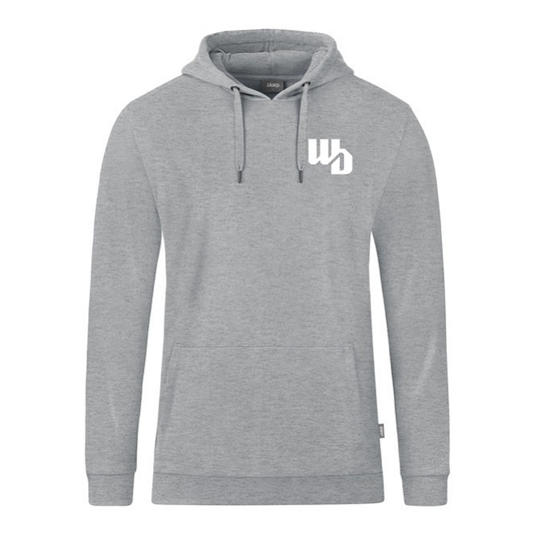 OOWV Jako Hoodie Unisex Grau (C6720-520, Monogram:Weiß)
