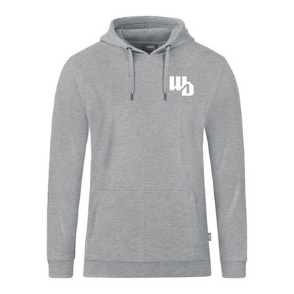 OOWV Jako Hoodie Unisex Grau (C6720-520, Monogram:Weiß)