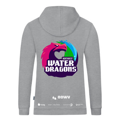 OOWV Jako Hoodie Unisex Grau (C6720-520, Monogram:Weiß)