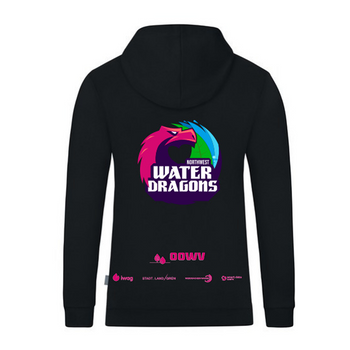 OOWV Jako Kapuzensweat Organic Unisex Schwarz (C6720-800, Monogram:Pink)