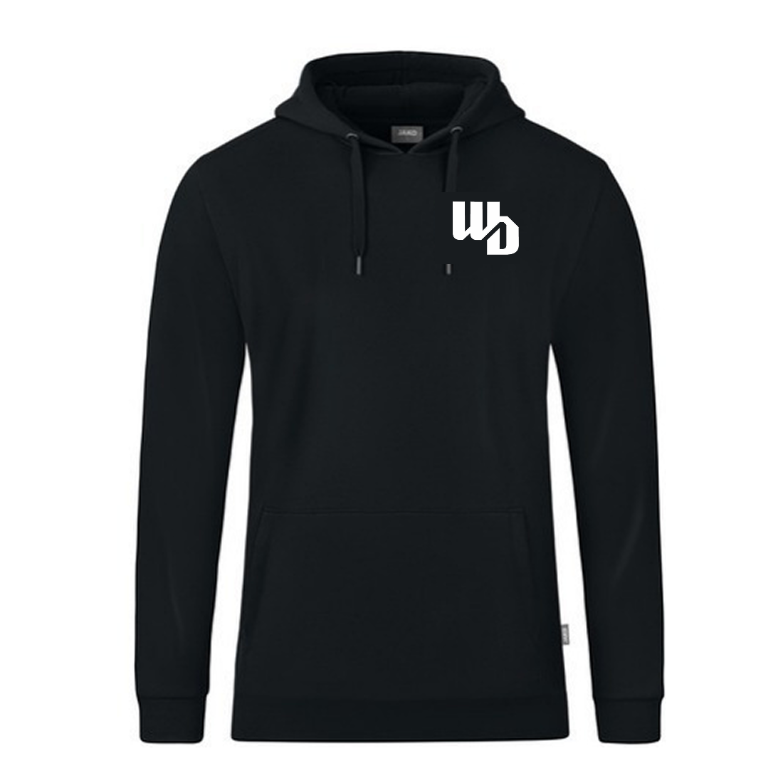 OOWV Jako Kapuzensweat Organic Unisex Schwarz (C6720-800, Monogram:Weiß)