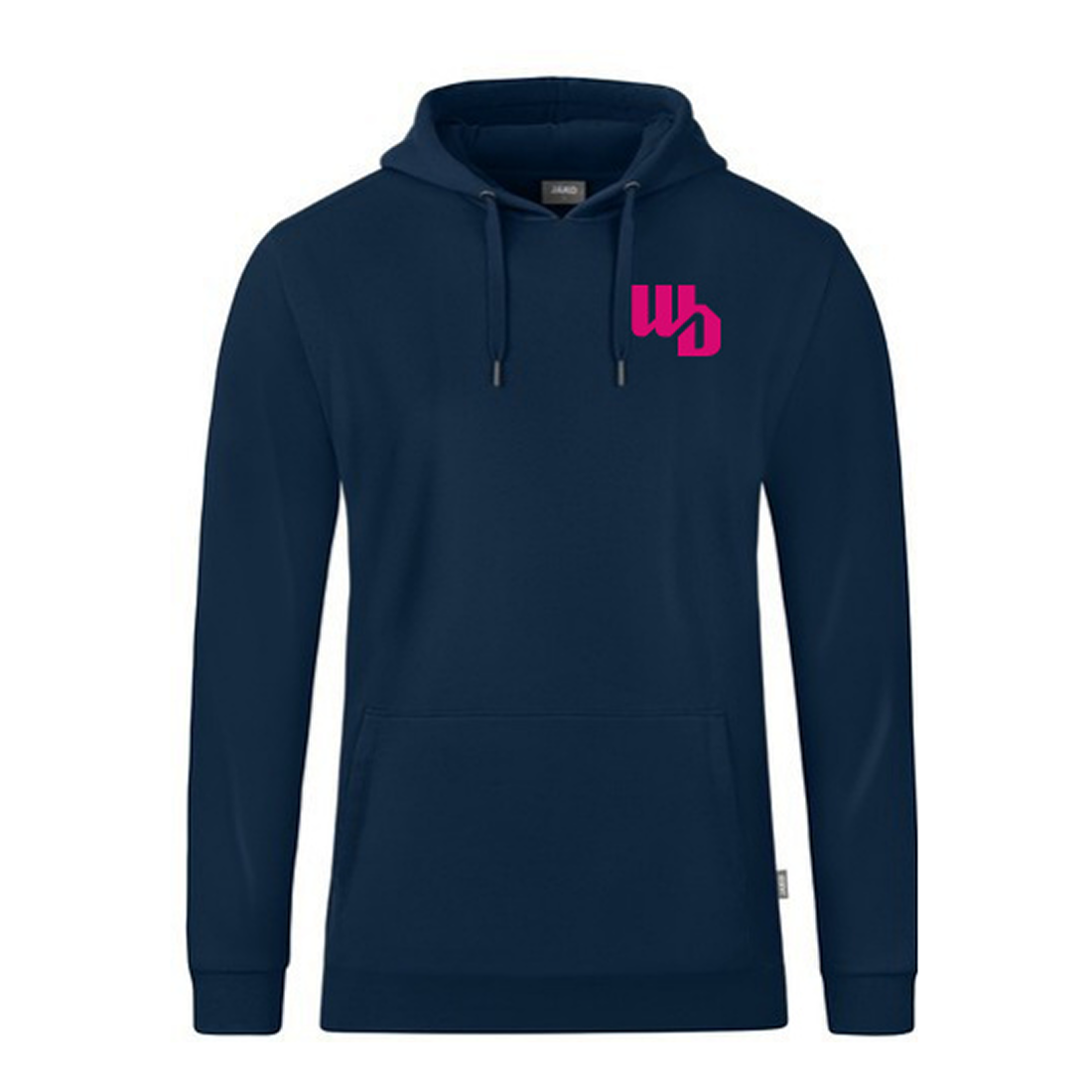 OOWV Jako Kapuzensweat Organic Unisex Schwarz (C6720-900, Monogram:Pink)