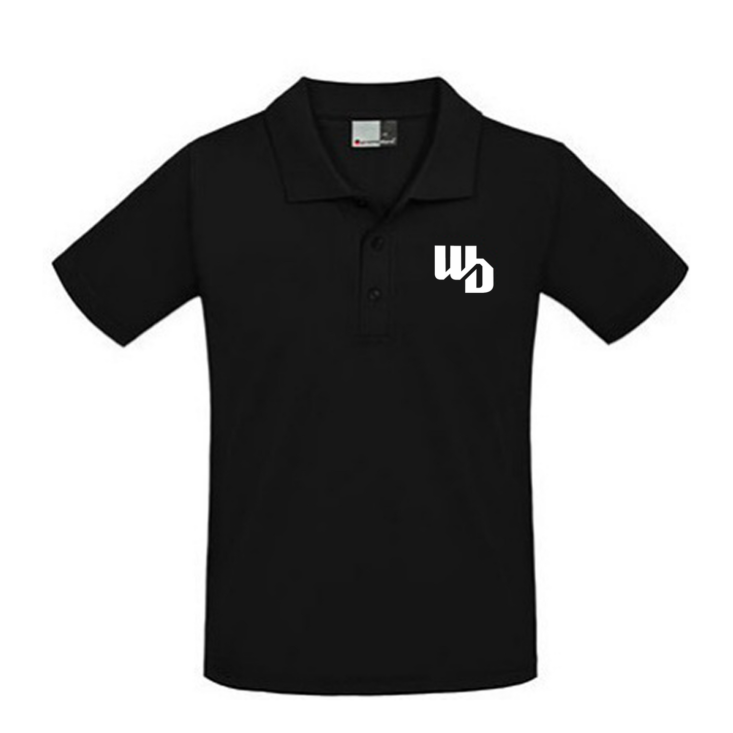 OOWV Polo Herren Schwarz (E4001-black, Monogram: Weiß)