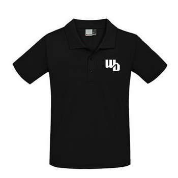 OOWV Polo Herren Schwarz (E4001-black, Monogram: Weiß)