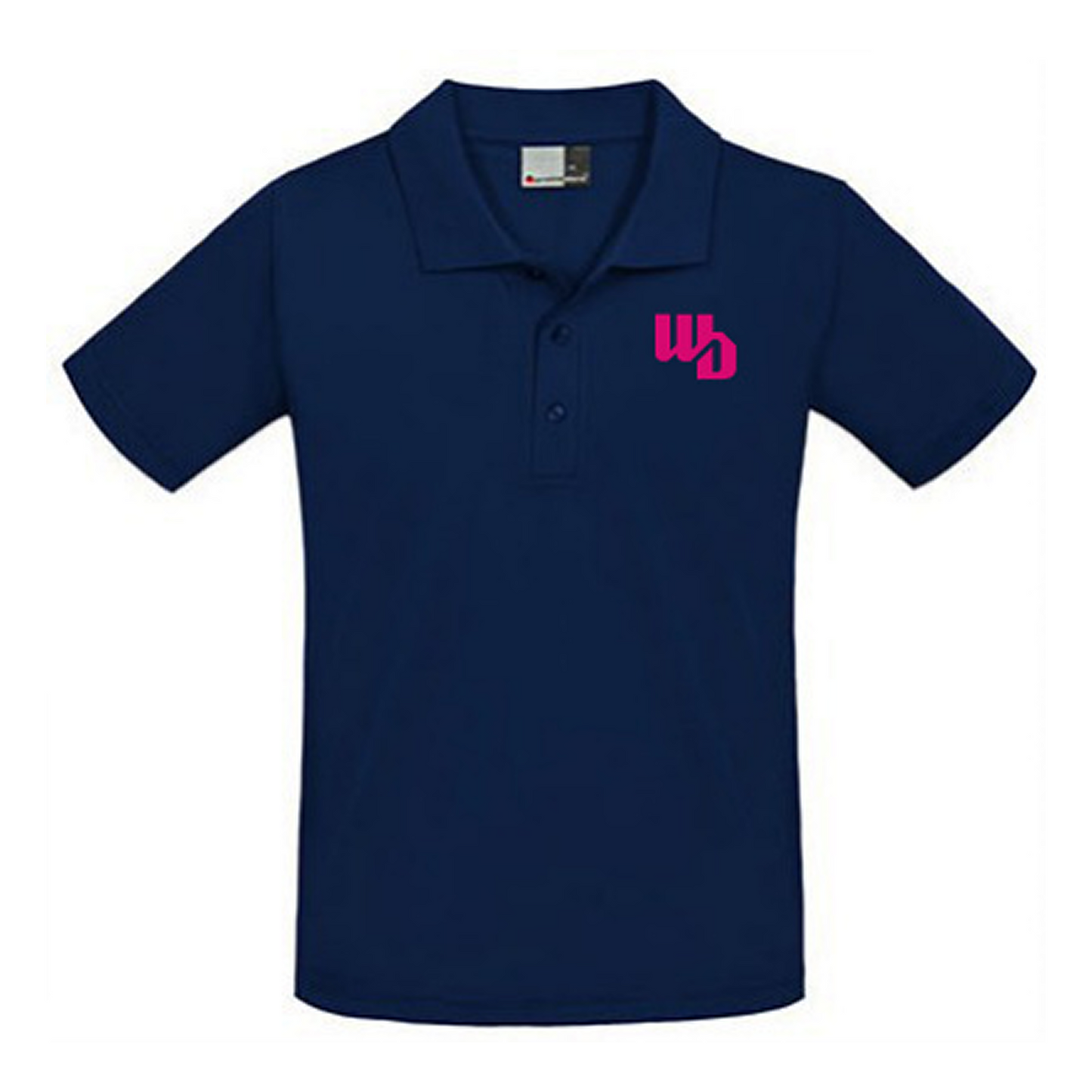 OOWV Polo Herren Navy (E4001, Monogram: Pink)