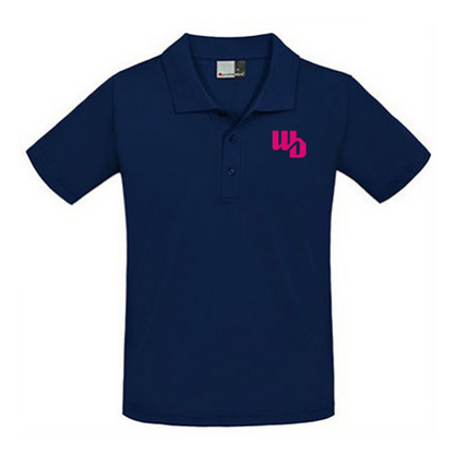 OOWV Polo Herren Navy (E4001, Monogram: Pink)