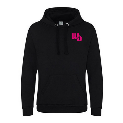 OOWV Hoodie Unisex Schwarz (JH101, Monogram:Pink)