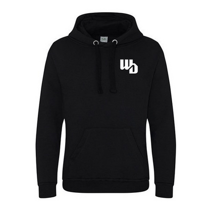 OOWV Hoodie Unisex Schwarz (JH101, Monogram:Weiß, "Water Dragon": Grau)