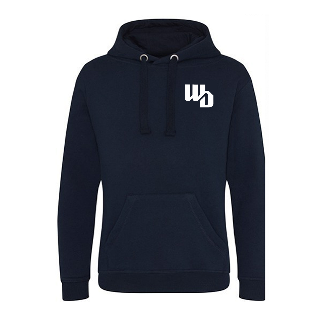 OOWV Hoodie Unisex Navy (JH101, Monogram:Weiß)