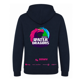 OOWV Hoodie Unisex Navy (JH101, Monogram:Pink)