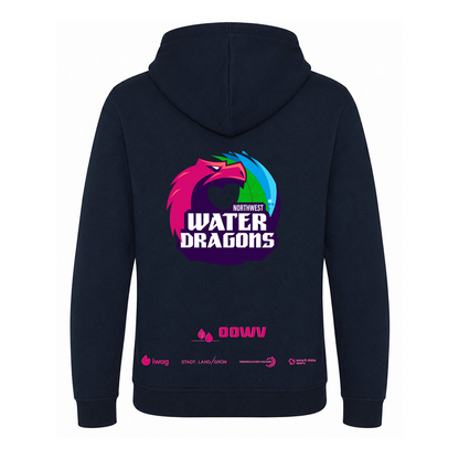 OOWV Hoodie Unisex Navy (JH101, Monogram:Pink)