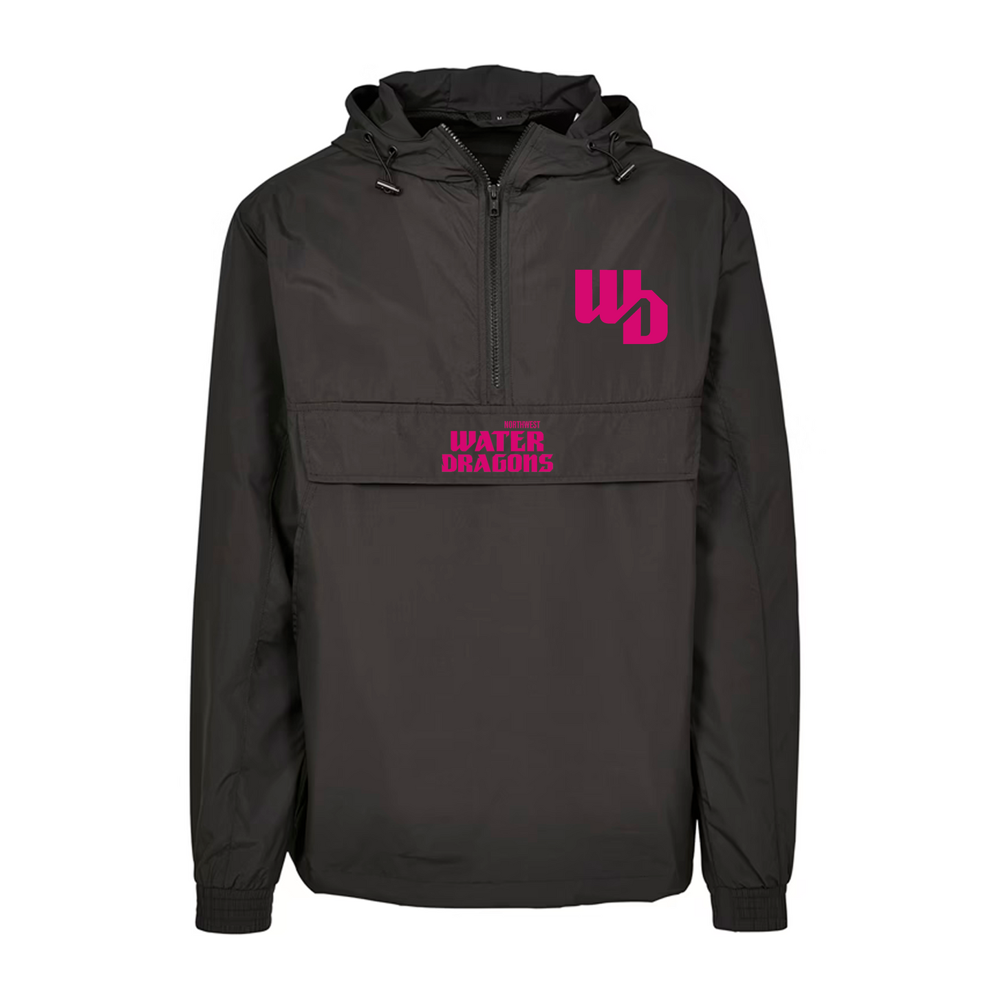 OOWV Windbreaker Schwarz (BY096), Monogram: Pink)