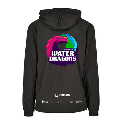 OOWV Windbreaker Schwarz (BY096), Monogram: Weiß)