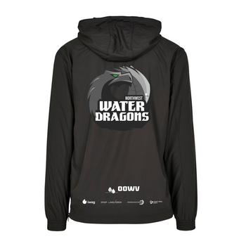OOWV Windbreaker Schwarz (BY096), Monogram: Weiß, Drache: grau)
