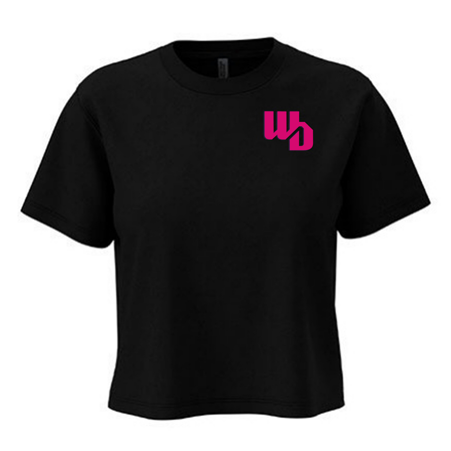 OOWV T-Shirt Damen Schwarz (NX7610, Monogram: Pink)