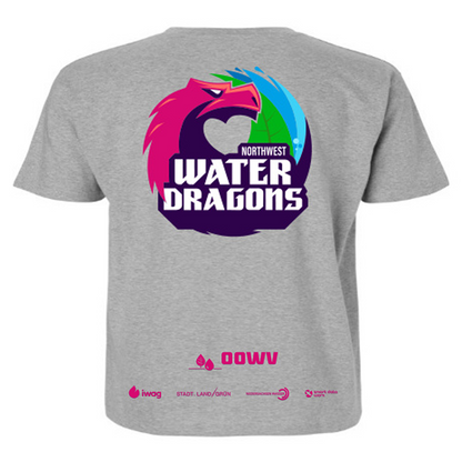 OOWV T-Shirt Damen Grau (NX7610, Monogram: Pink)