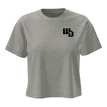 OOWV T-Shirt Damen Grau (NX7610, Monogram: Schwarz)