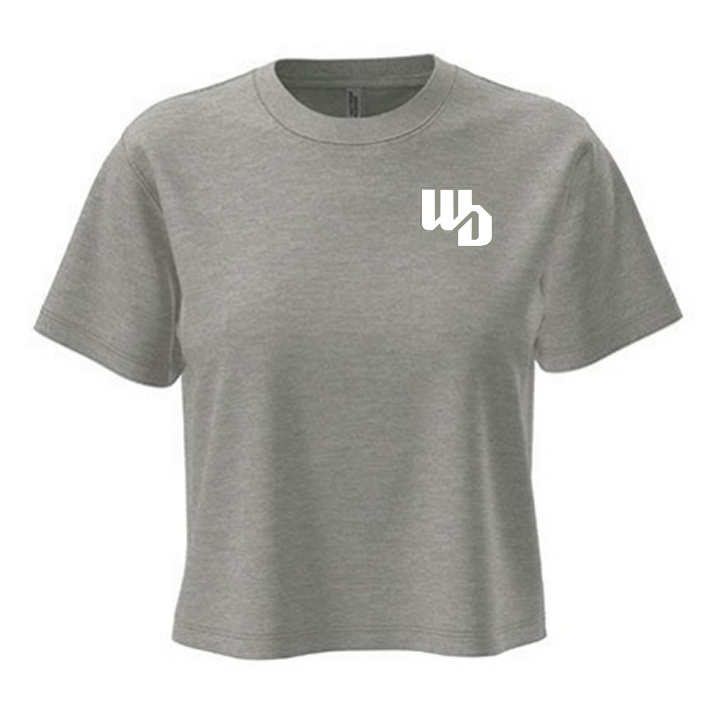 OOWV T-Shirt Damen Grau (NX7610, Monogram: Weiß)