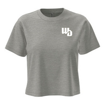 OOWV T-Shirt Damen Grau (NX7610, Monogram: Weiß)