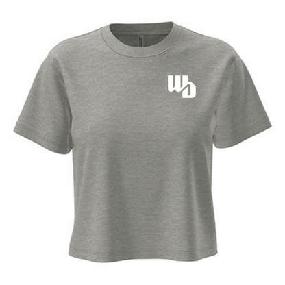 OOWV T-Shirt Damen Grau (NX7610, Monogram: Weiß)