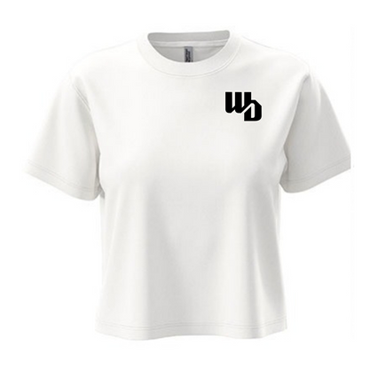 OOWV T-Shirt Damen Weiß (NX7610, Monogram: Schwarz)
