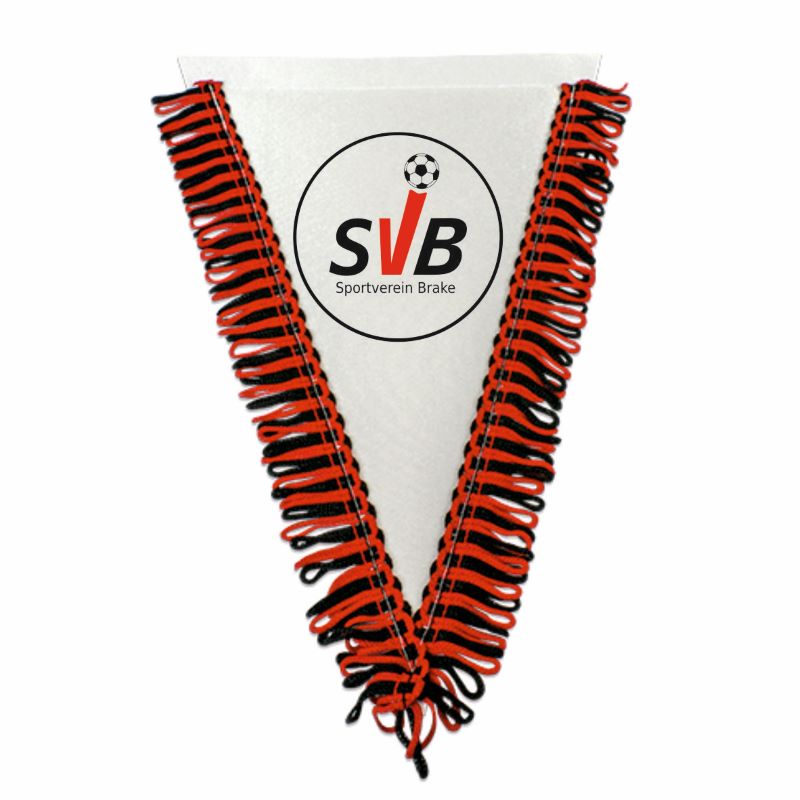 SV Brake Fan - Wimpel 23*29 weiß rot-schwarz