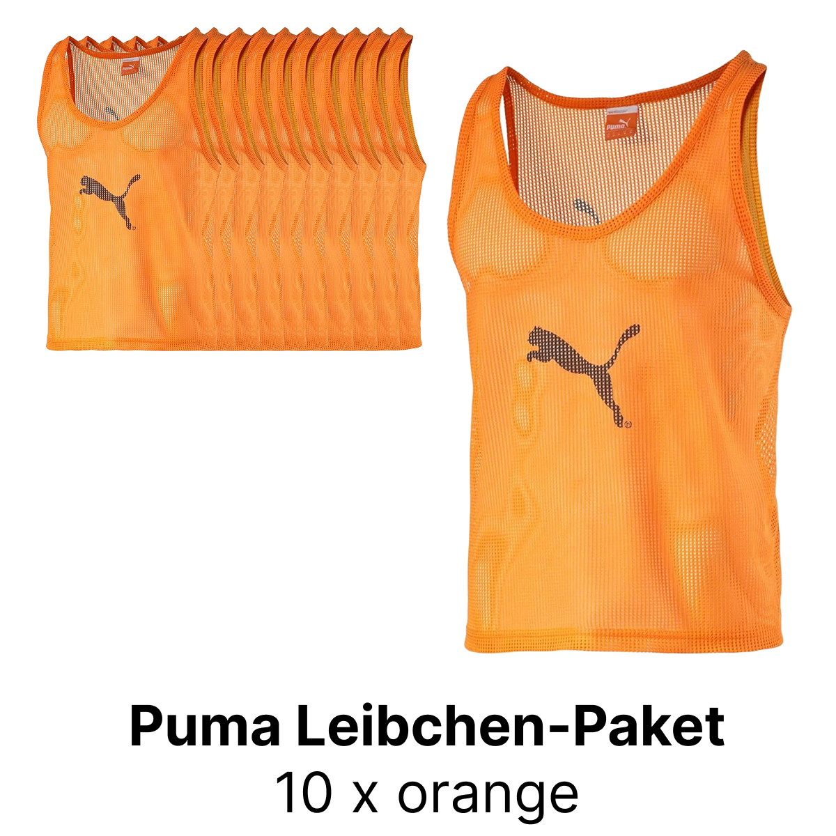 Puma 10er SET Leibchen Training Orange