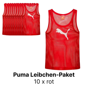 Puma 10er SET Leibchen Training Rot