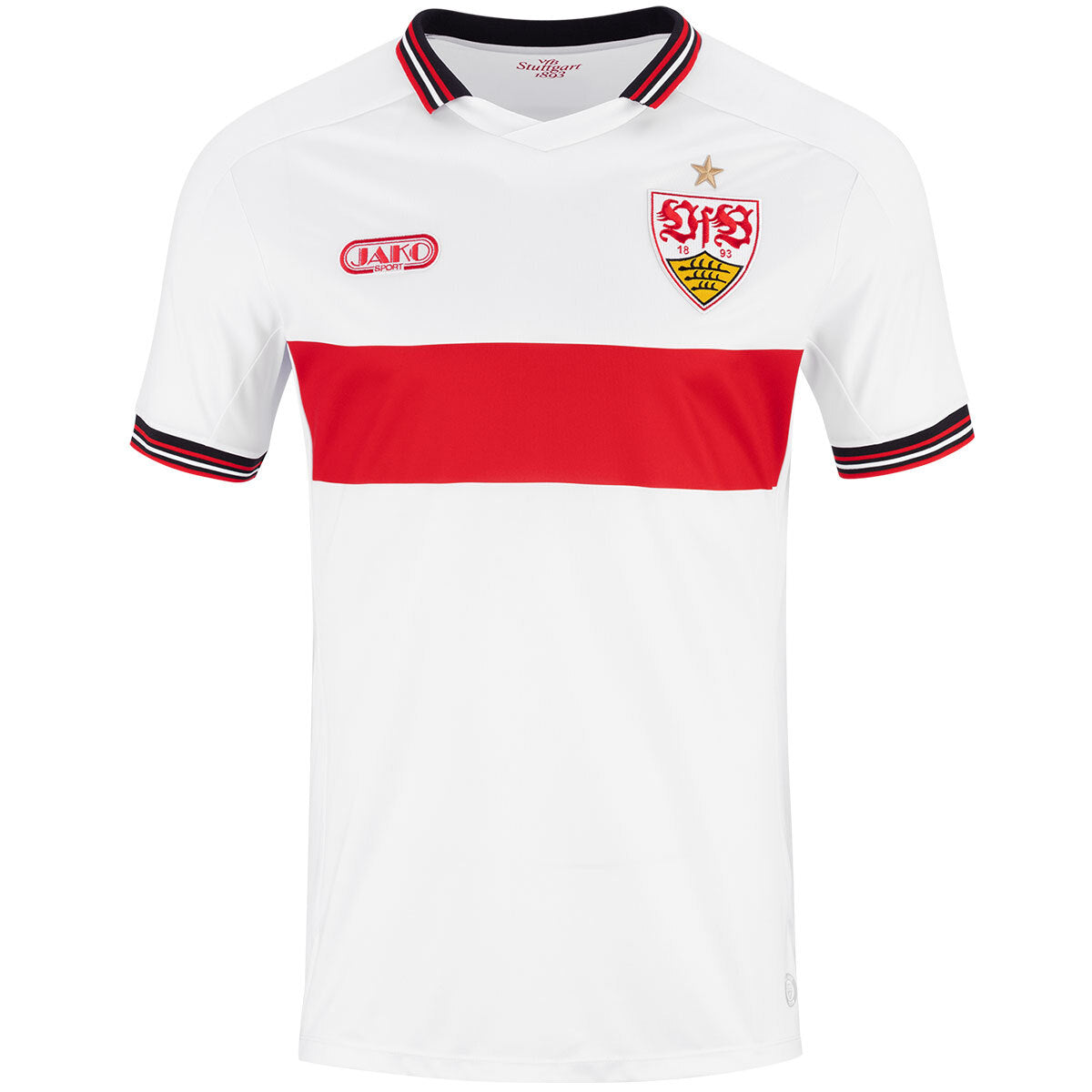 JAKO VfB Warm-Up T-Shirt (weiß/rot)