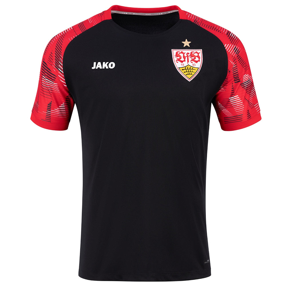JAKO VfB Warm-Up T-Shirt International (schwarz/rot)
