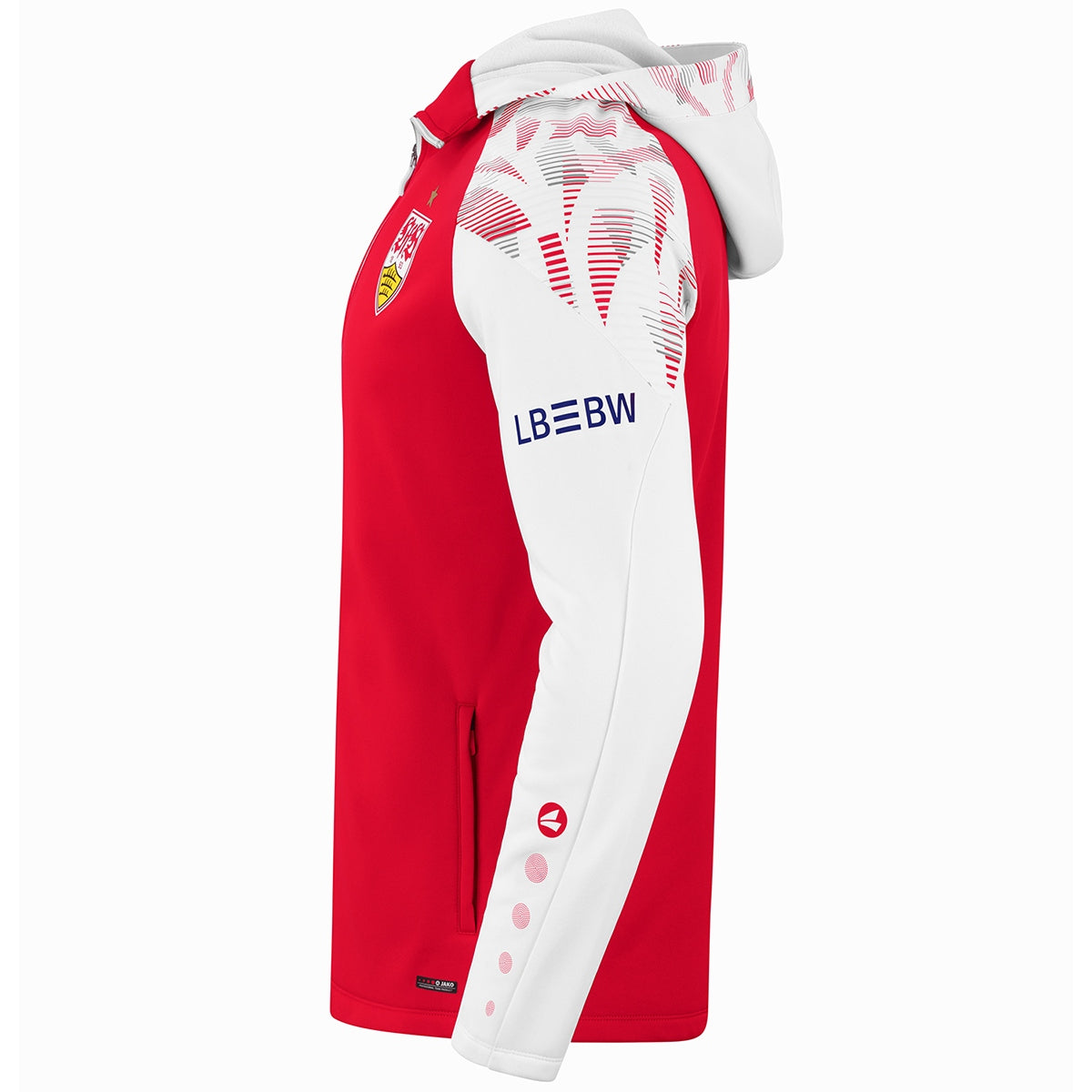 JAKO VfB Kapuzenjacke Sonic (rot/weiß)