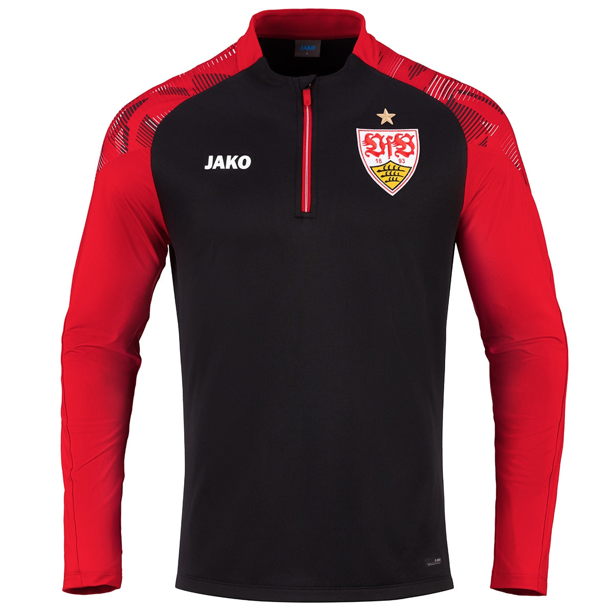 JAKO VfB Warm-Up Ziptop International (schwarz/rot)