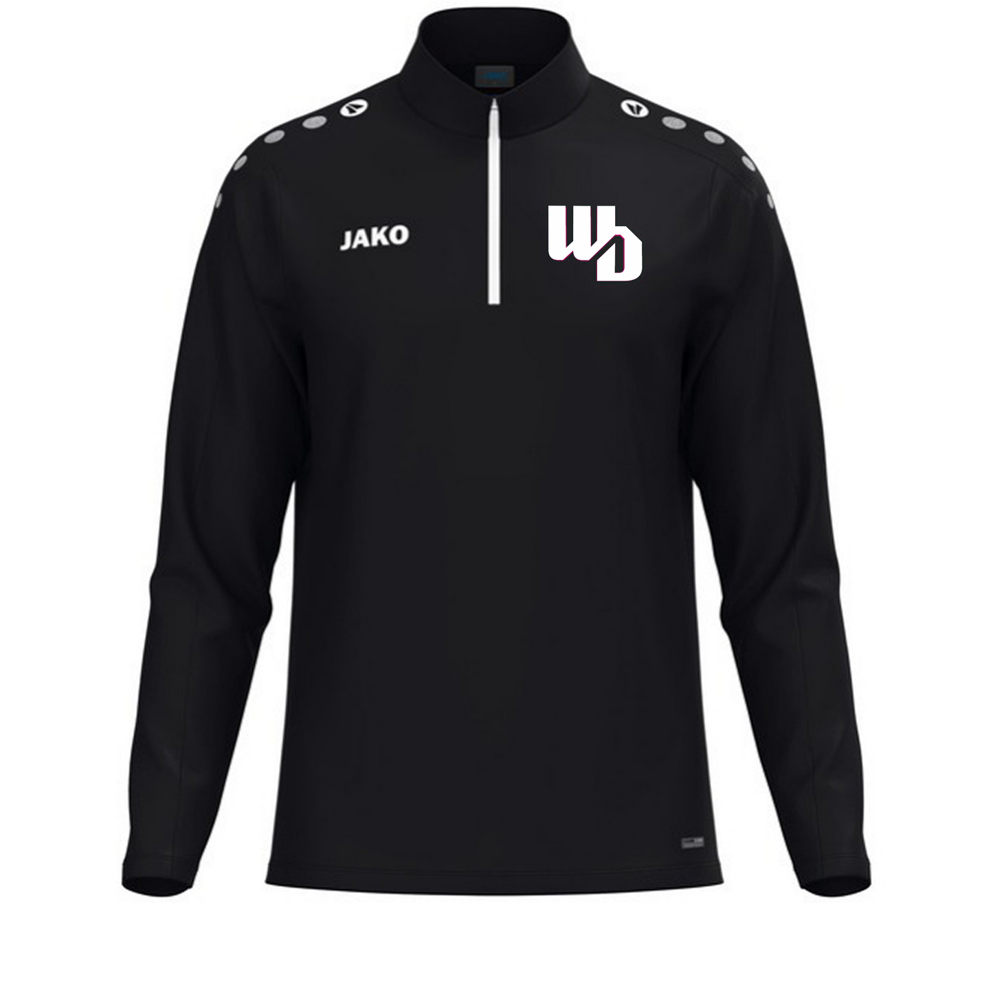 OOWV ZipTop Schwarz (8600-800, Monogram:Weiß)