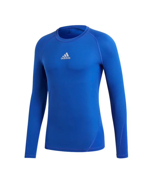 ADIDAS Alphaskin Sport Shirt Longsleeve Blau