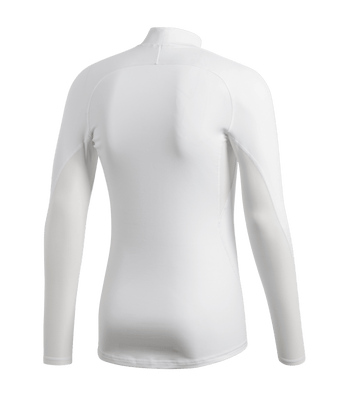 ADIDAS Alphaskin Mock Warm langarm Weiss
