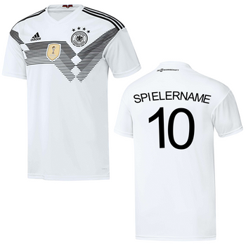 ADIDAS DFB Home Deutschland Heimtrikot Kind Weiß (optional mit WM-Vorrunden-Print)