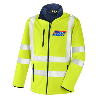 Warnschutz Softshelljacke Gelb