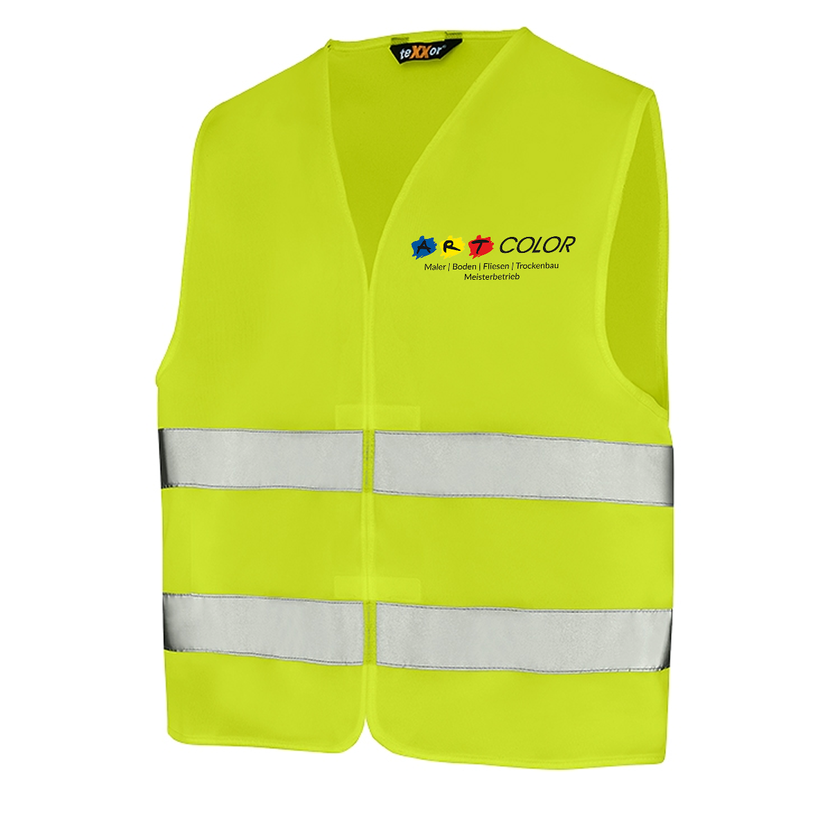 Art Color Warnschutz-Weste leuchtgelb EN ISO 20471 (mit Logos)