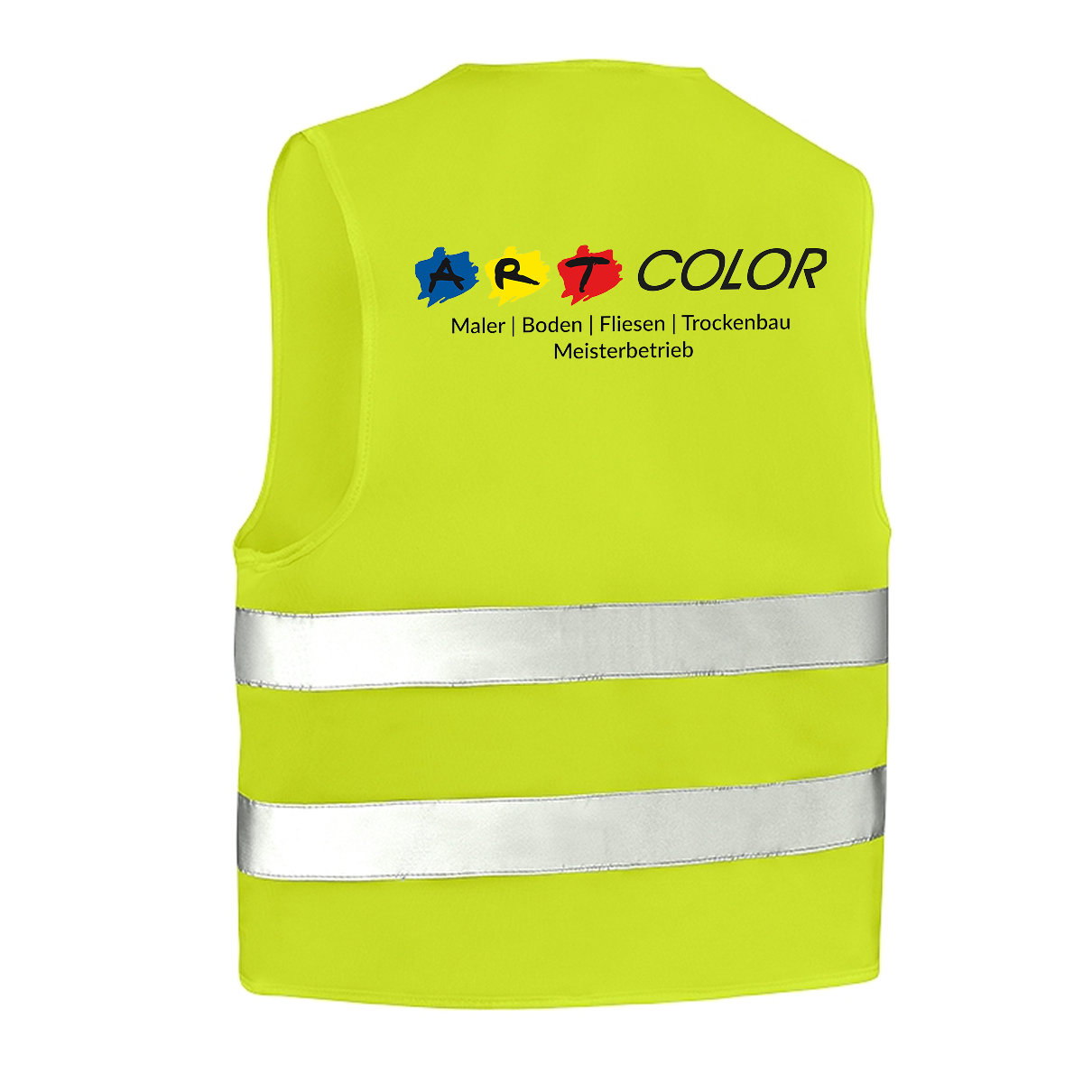Art Color Warnschutz-Weste leuchtgelb EN ISO 20471 (mit Logos)
