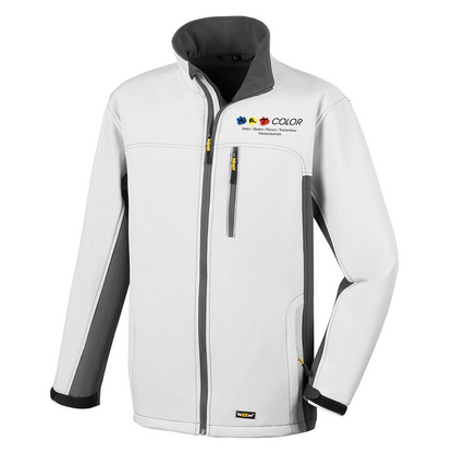 Art Color Softshelljacke Unisex Weiß