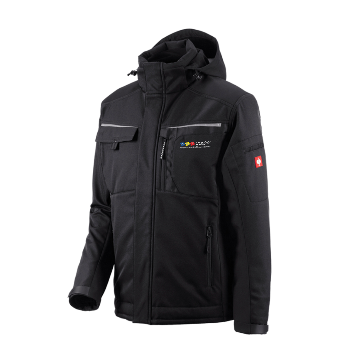 Art Color Softshelljacke Unisex Schwarz