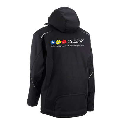 Art Color Softshelljacke Unisex Schwarz