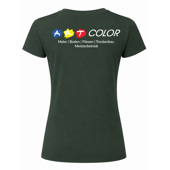 Art Color T-Shirt Damen Grün (F186)