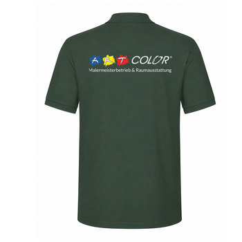 Art Color Poloshirt Unisex Grün