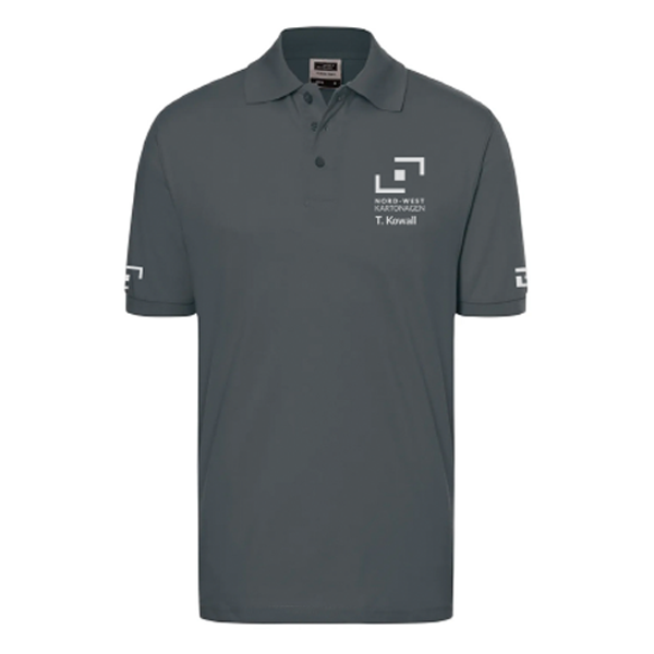 NWK Poloshirt Herren Graphit Grau