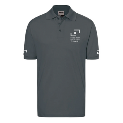 NWK Poloshirt Herren Graphit Grau