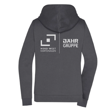 NWK Hoodie Zipper Damen Graphit Grau